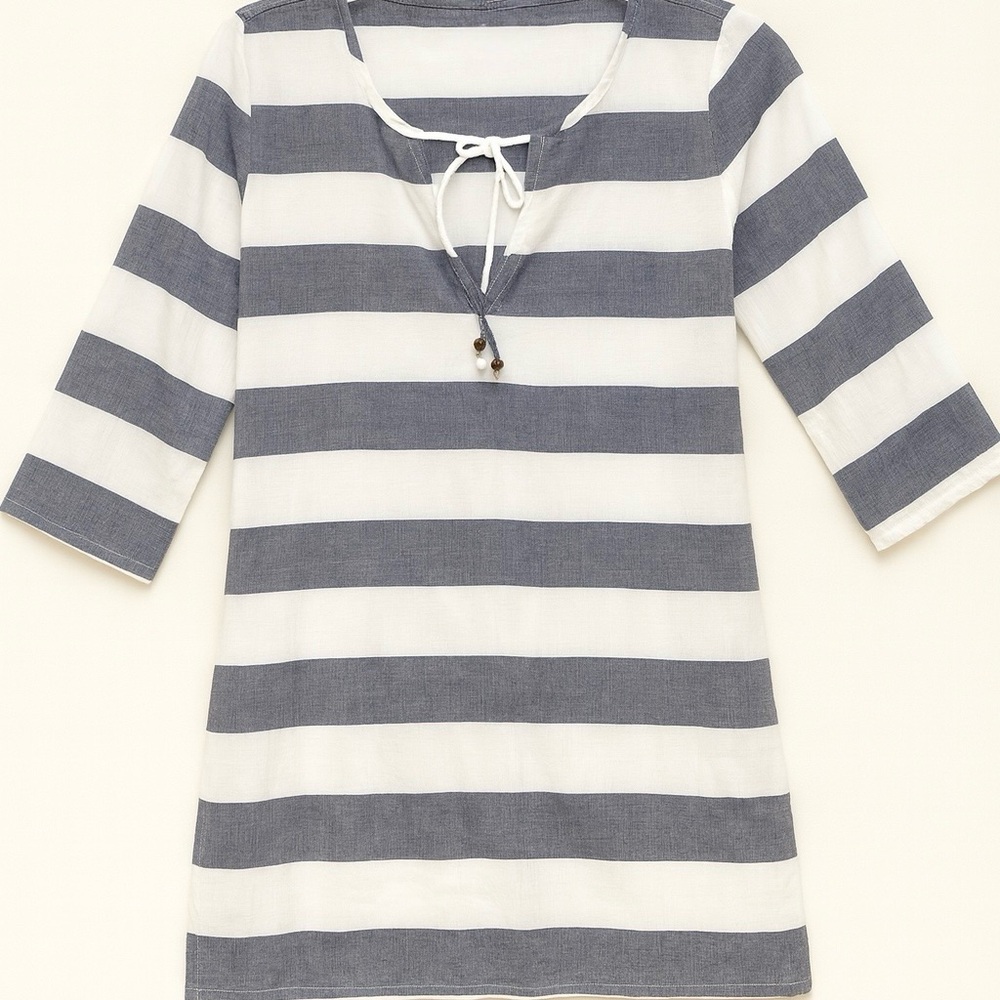 Palm Island Linen Tunic Dress – Size M